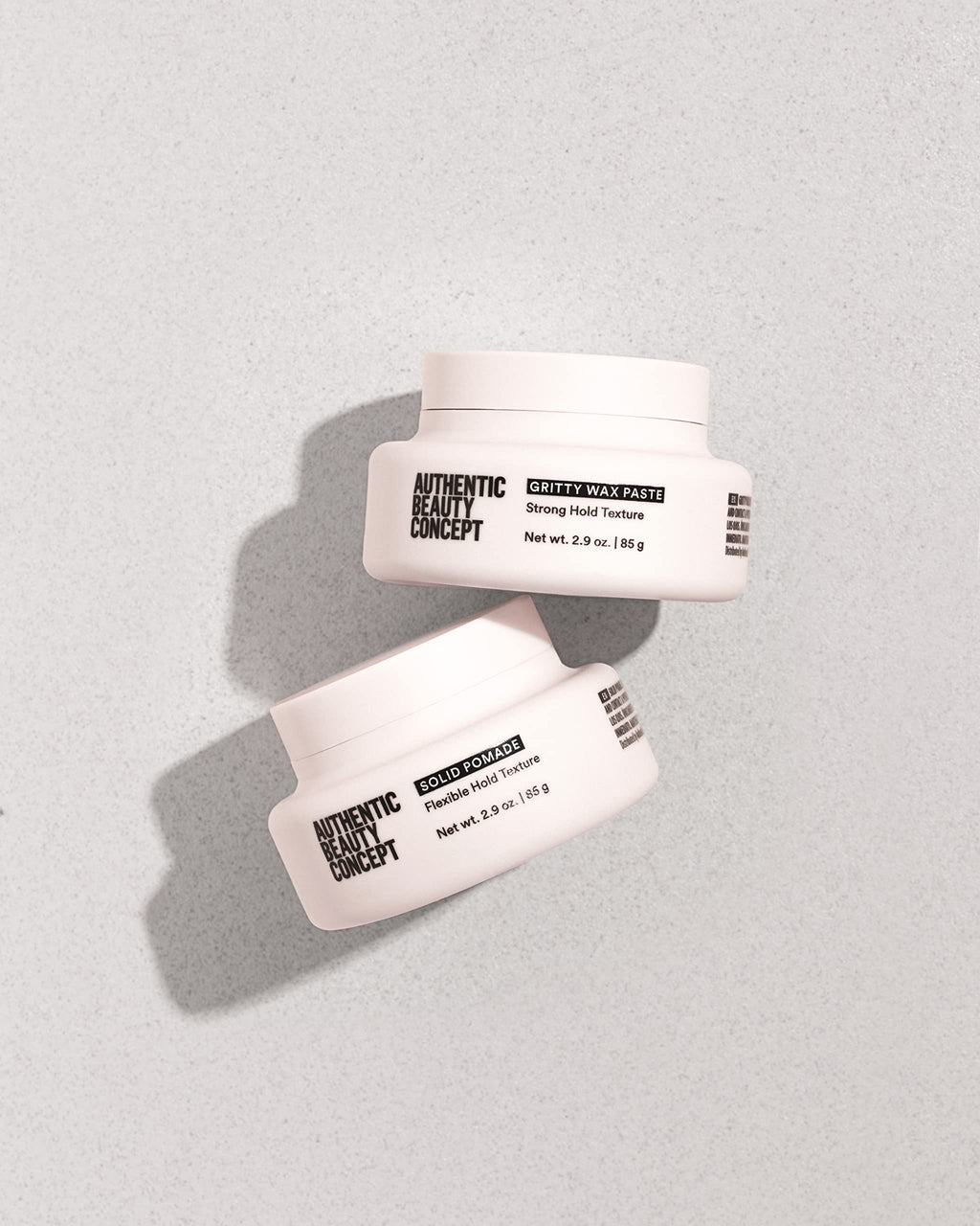Authentic Beauty Concept Solid Pomade | Medium Hold, Shiny Finish | vegan & Cruelty-Free | All Hair Types | Silicone-Free | 2.9 oz