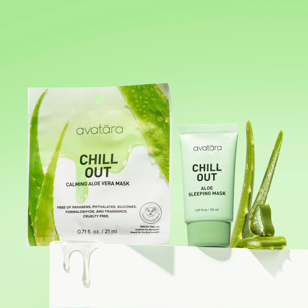 Avatara Chill Out Facial Mask 5 Sheets | Hydrating Hyaluronic Acid & Aloe Vera