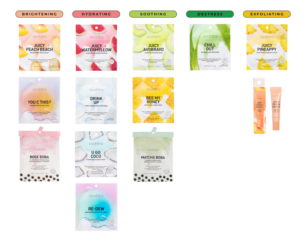 Avatara Bee My Honey Facial Mask – Hydrating Sheet Masks (5 Pack)