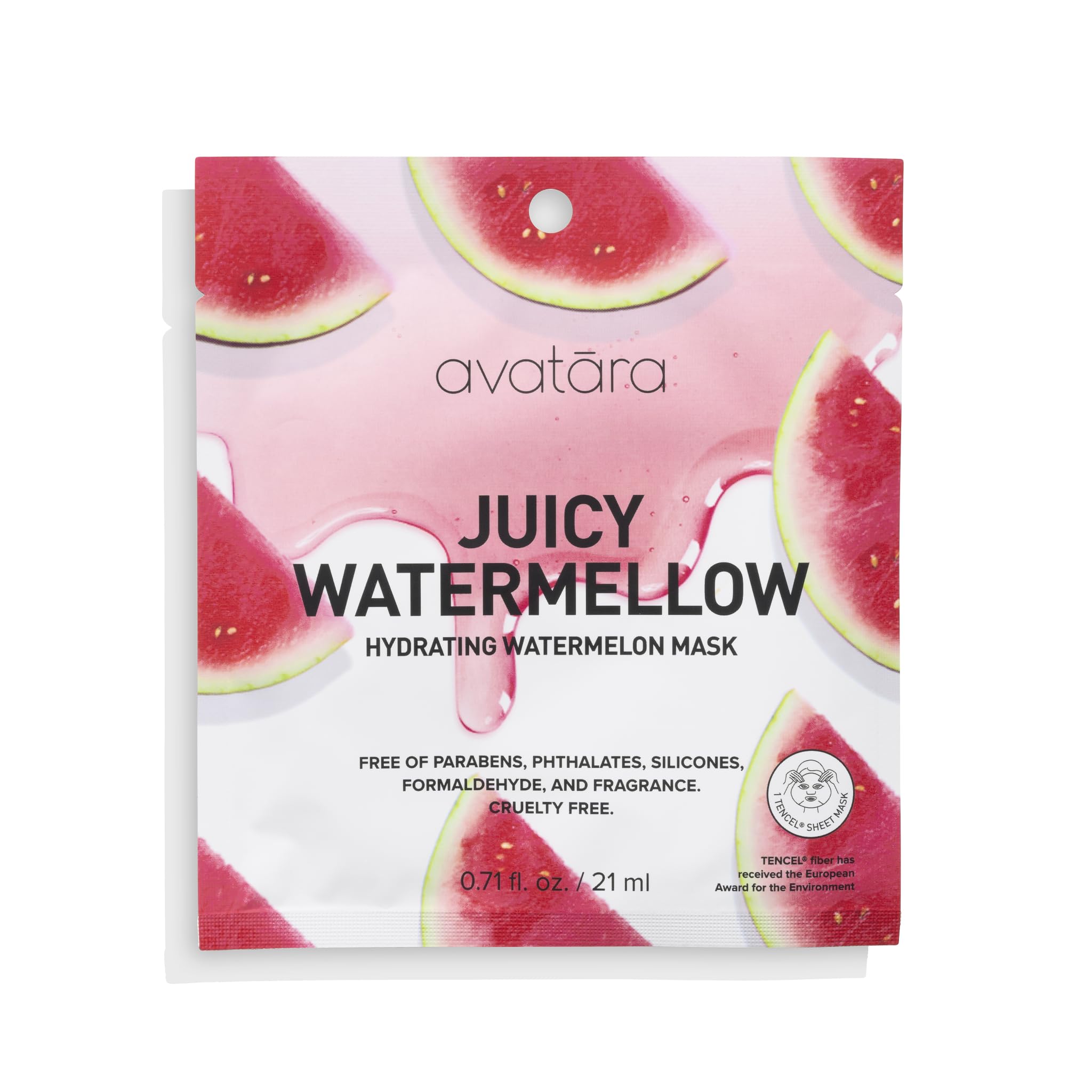 Avatara Juicy Watermellow Facial Mask — Hydrating 15-Sheet Hydration & Glow