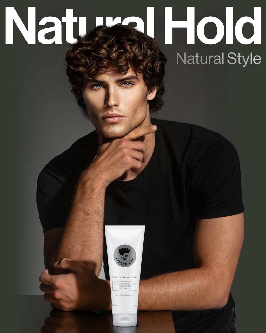 Avenue Man Curl Defining Cream – Natural, Flexible Hold for All Hair Types | Paraben & Sulfate Free