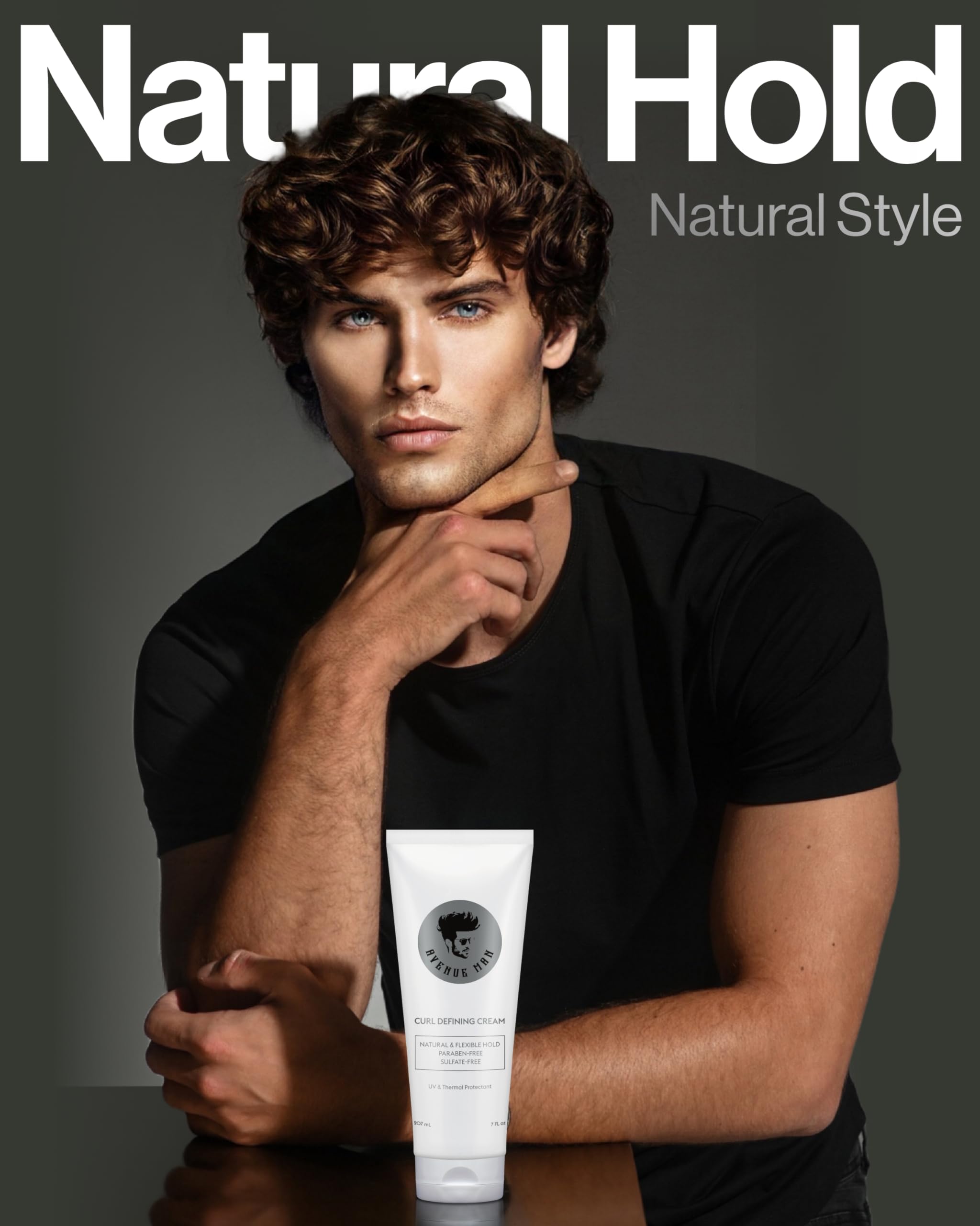 Avenue Man Curl Defining Cream – Natural, Flexible Hold for All Hair Types | Paraben & Sulfate Free
