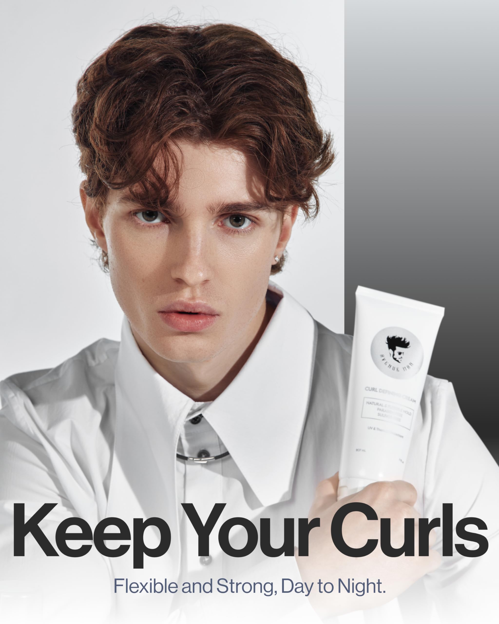 Avenue Man Curl Defining Cream – Natural, Flexible Hold for All Hair Types | Paraben & Sulfate Free