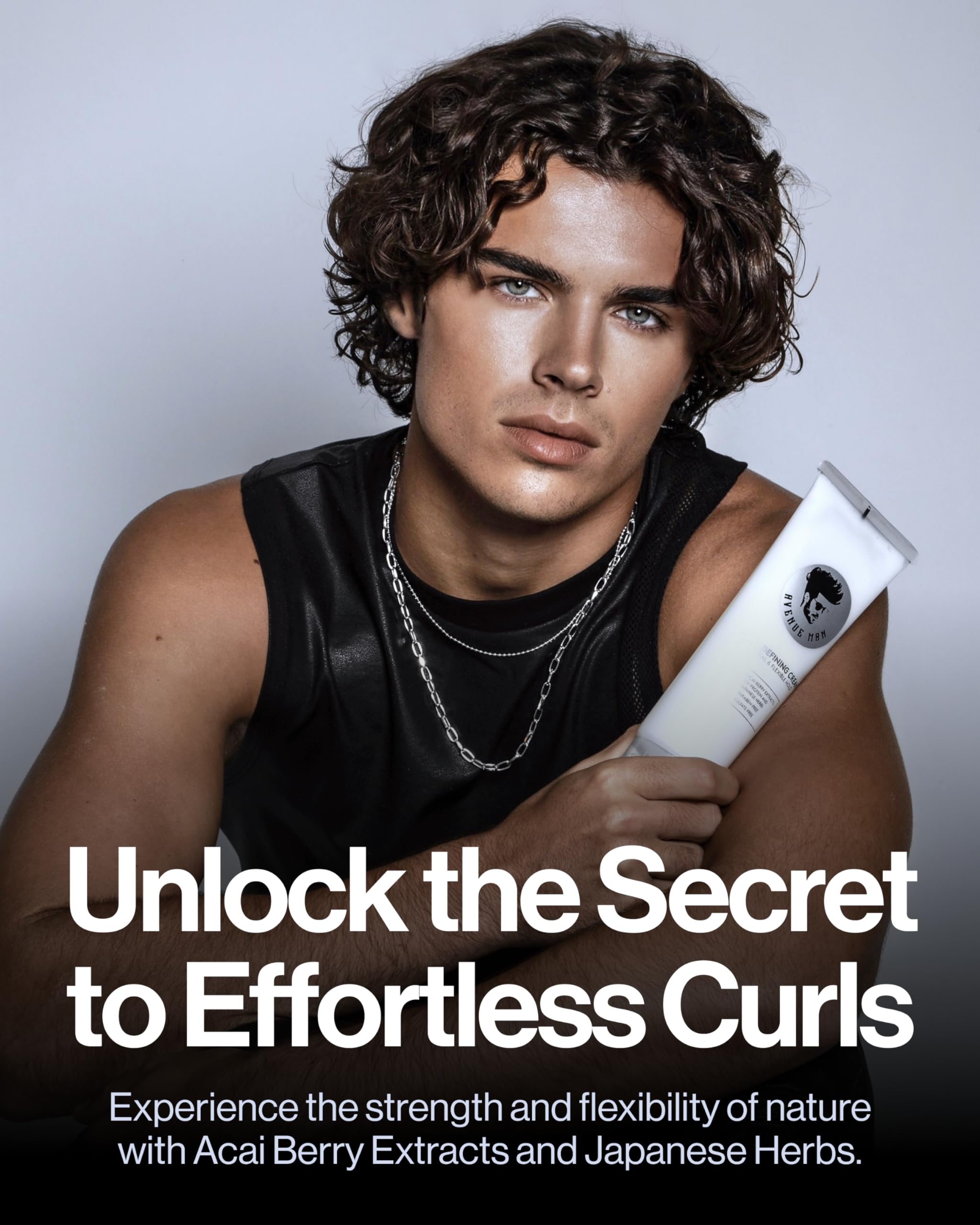 Avenue Man Curl Defining Cream – Natural, Flexible Hold for All Hair Types | Paraben & Sulfate Free