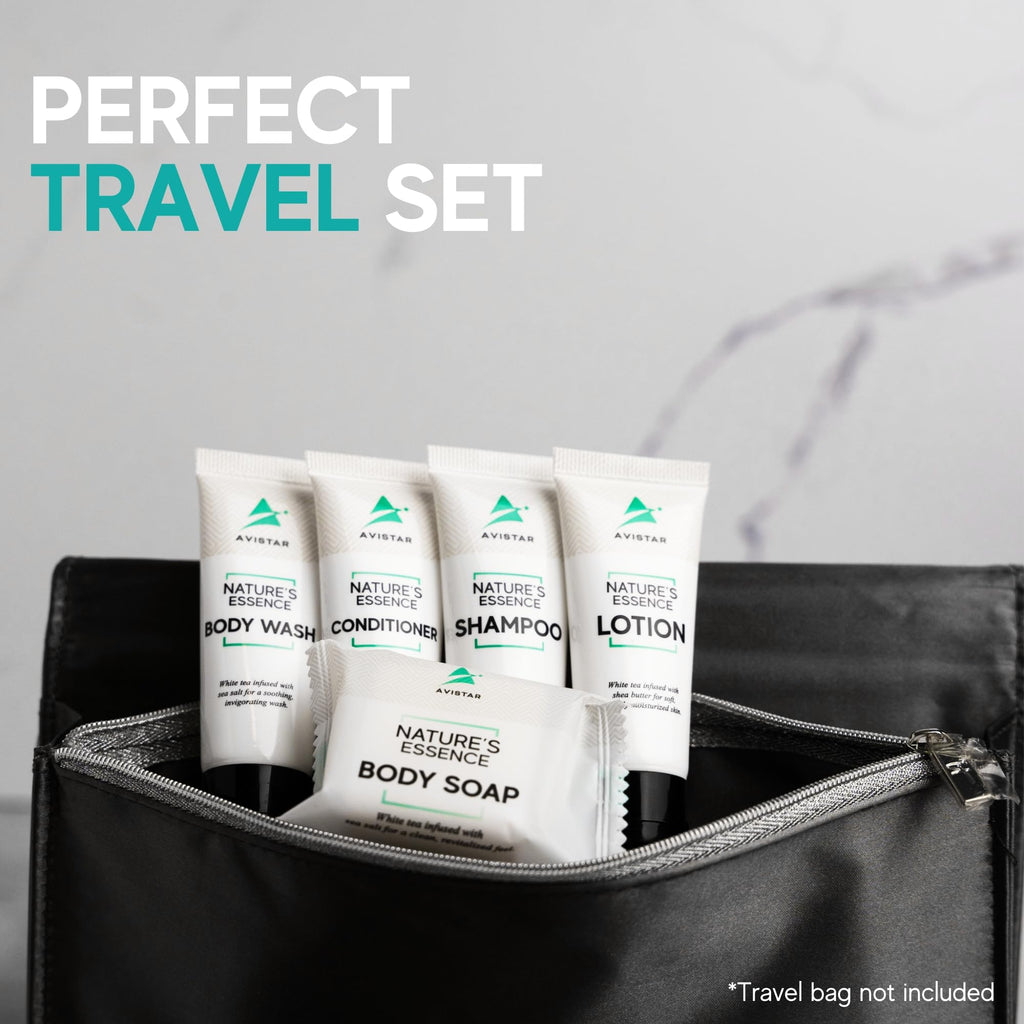 Avistar 270-Piece Hotel Toiletries Bulk Set | Travel Essentials for Hosts