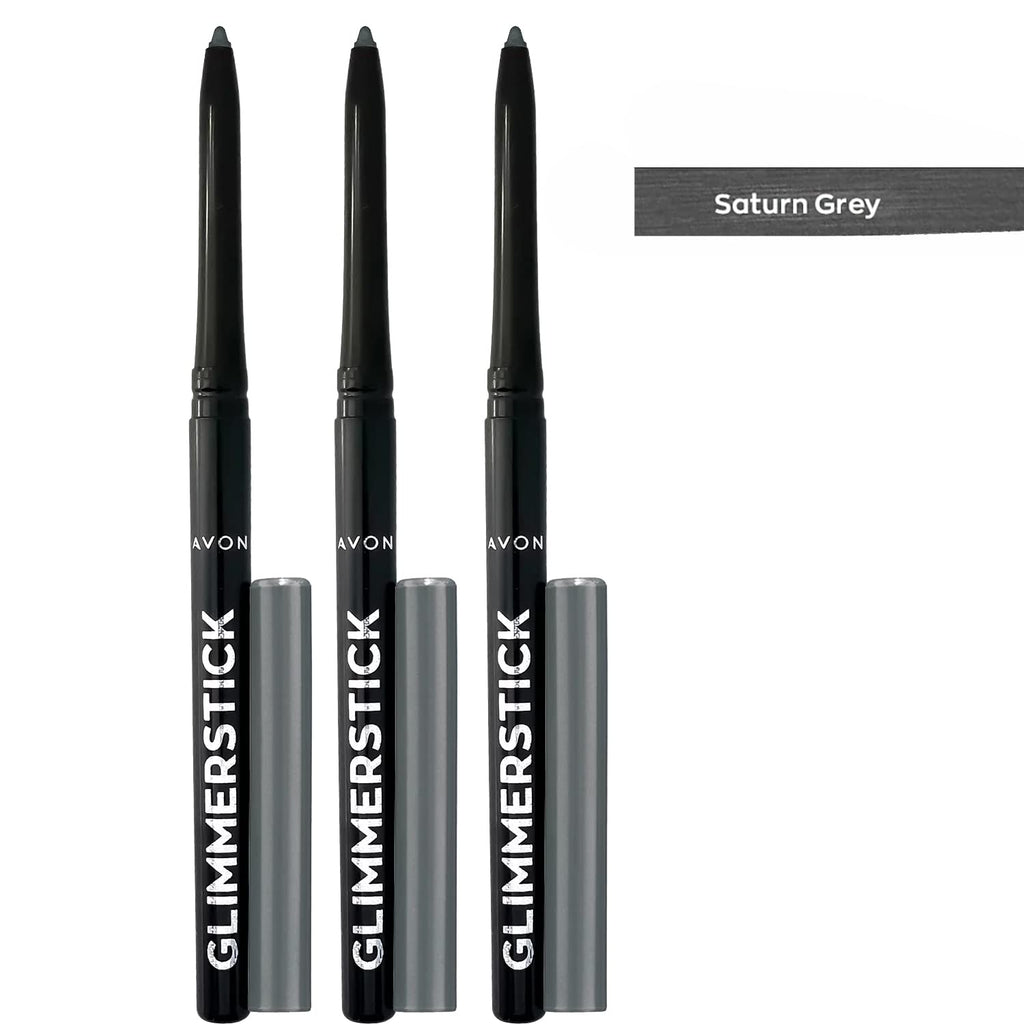 Avon Glimmerstick Eyeliner Gray – 3 Pack | Smooth-Glide Pencil for Everyday Definition