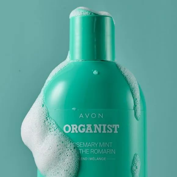 AVON Organist Rosemary Mint Strengthening Shampoo | Revitalize & Refresh