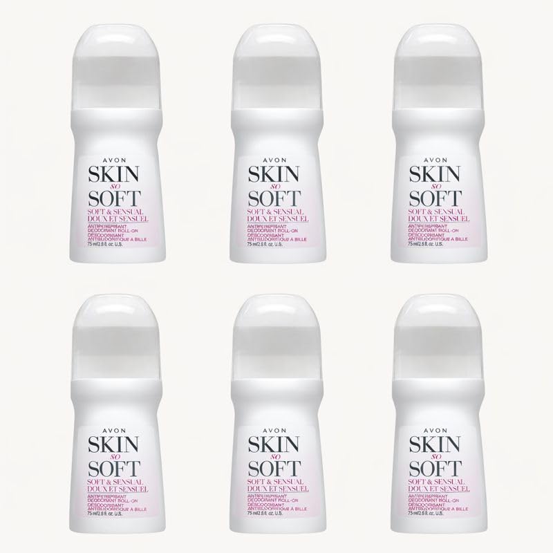 Avon Skin So Soft Soft&Sensual Deodorant Pink Pack – 6 x 1.7 oz