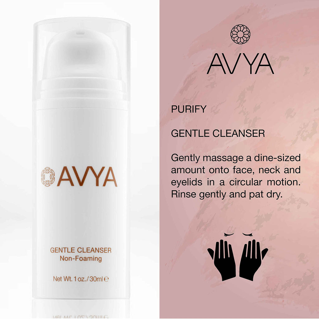 Avya Skincare Ayurvedic Weekend Travel Set – 4-Piece, Under 3 oz Travel Skincare Kit