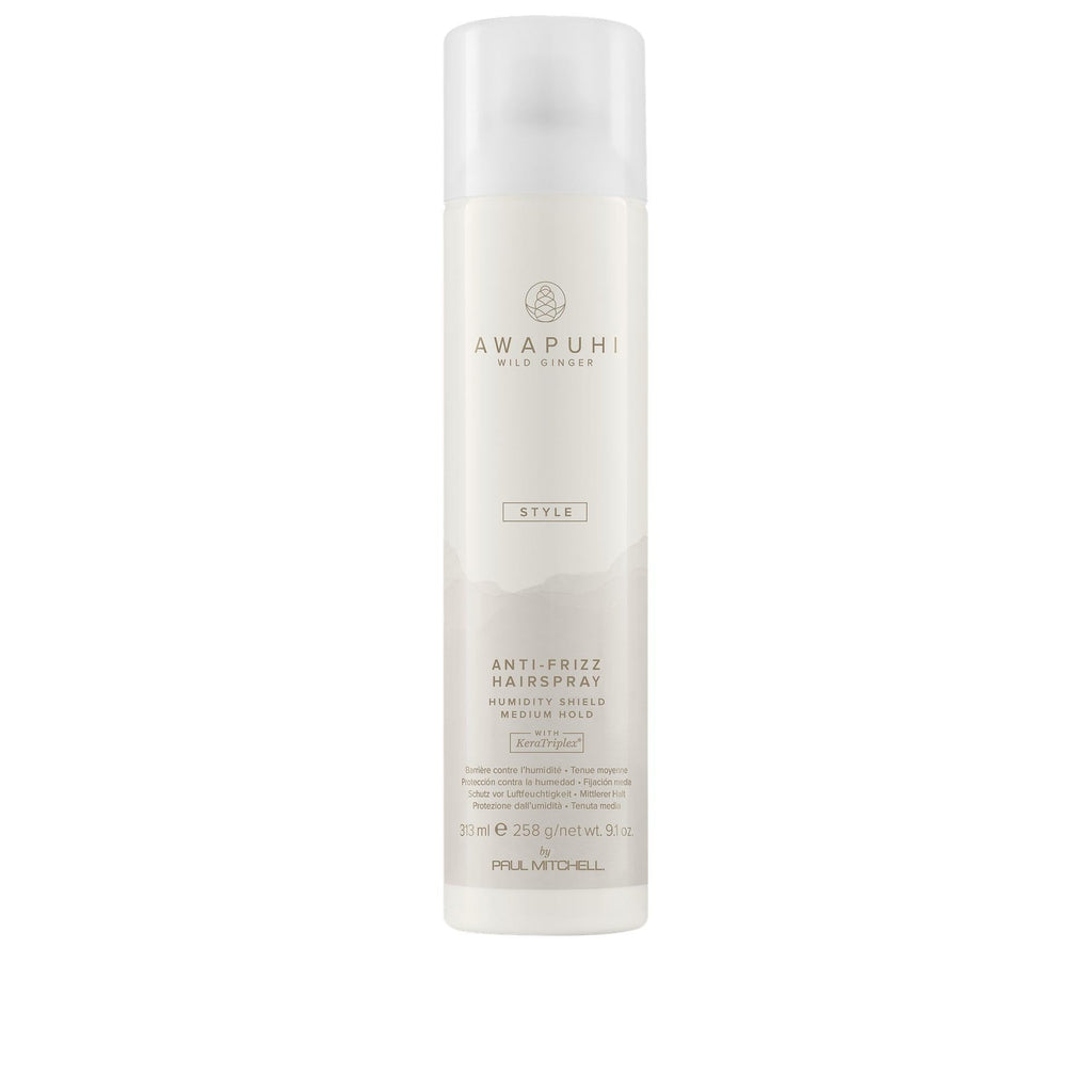 Awapuhi Wild Ginger Anti-Frizz Hairspray – Humidity Shield, Medium Hold (9.1 oz)