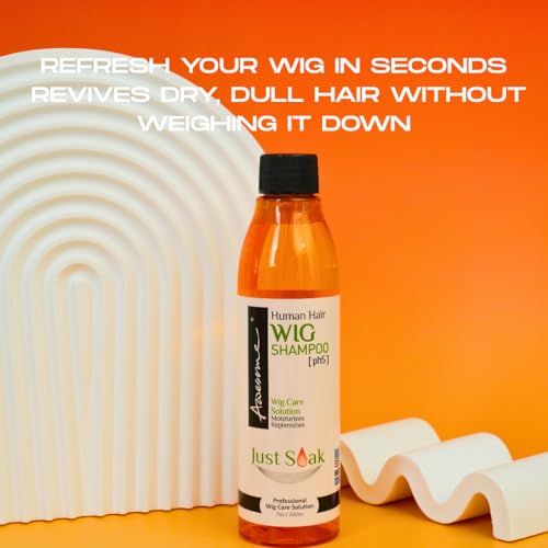 Awesome Human Hair Wig Shampoo & Conditioner – Premium 3-Piece Set for Silkiness, Shine & Freshness (7 oz + Travel Sizes)