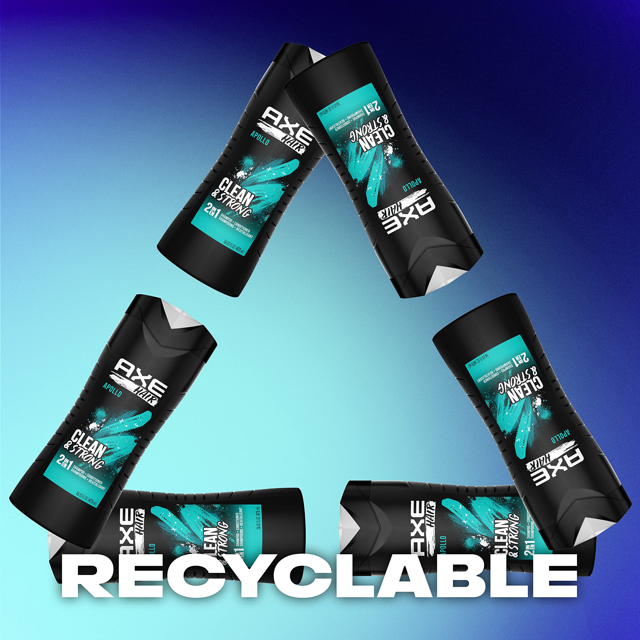 AXE Apollo 2-in-1 Shampoo & Conditioner – 16 oz