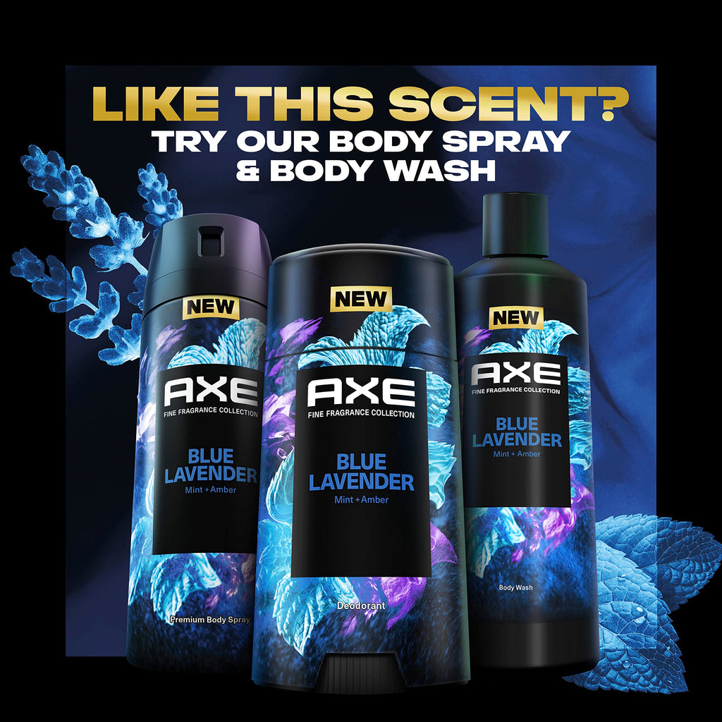 AXE Fine Fragrance Collection Blue Lavender Deodorant Stick – 4 Count, 48H Freshness