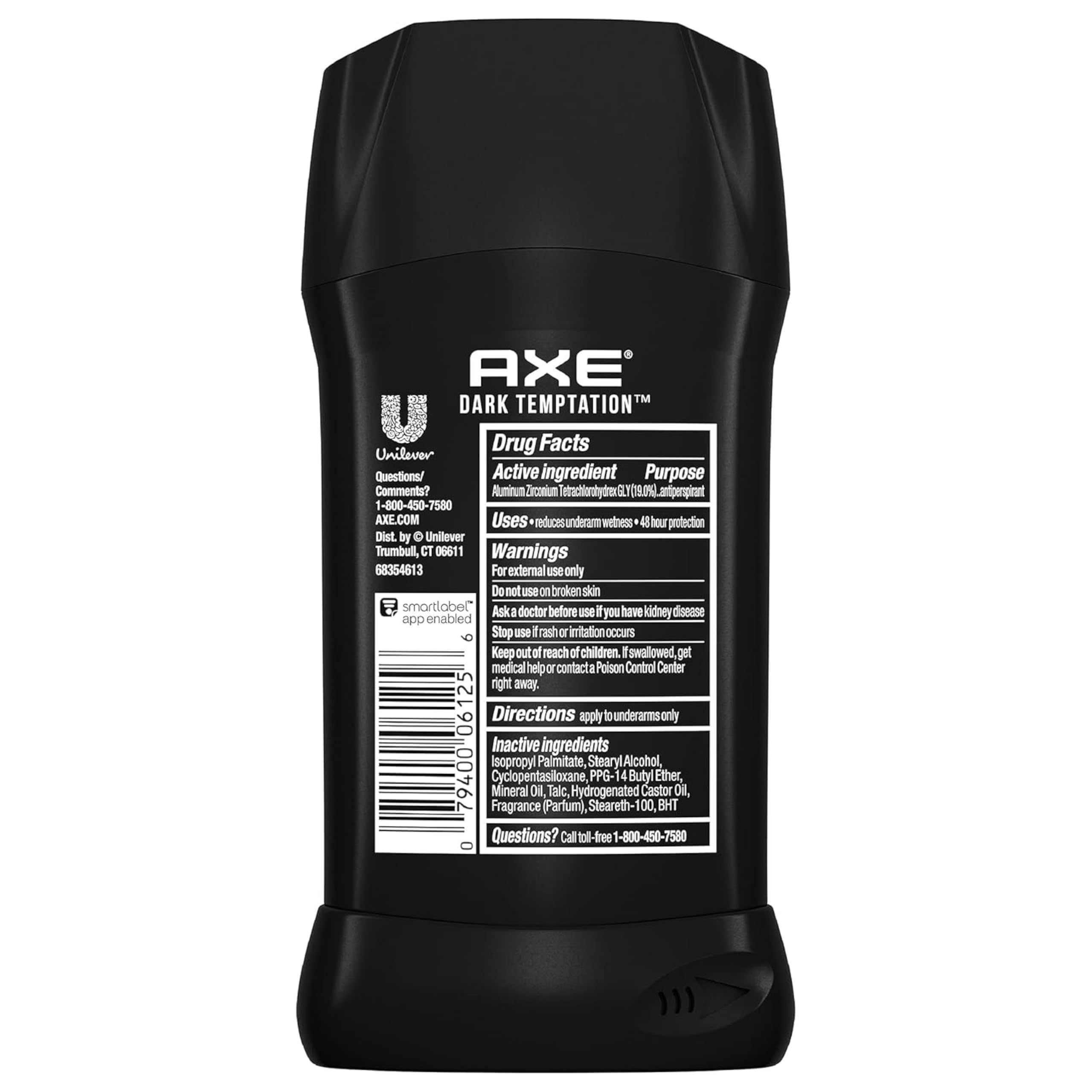 AXE All-Day Dry Antiperspirant Deodorant Stick – Dark Temptation (2.7 oz) Pack of 4