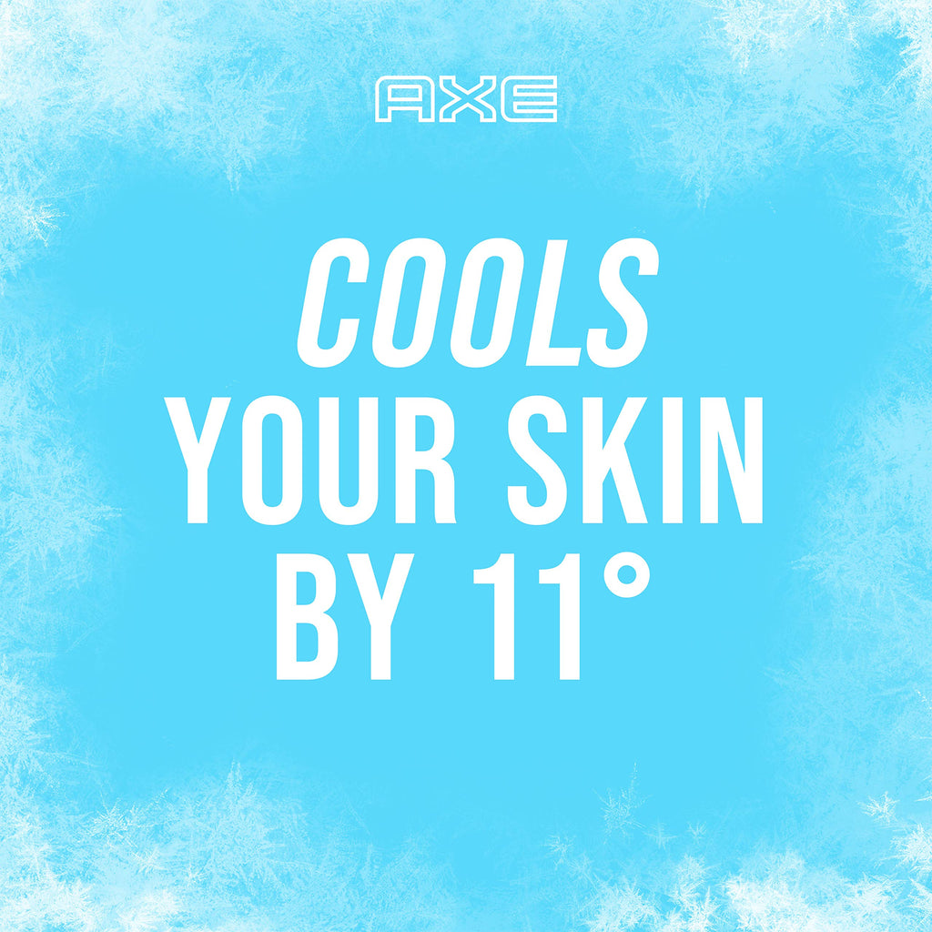 AXE Ice Chill Deodorant Body Spray – Lemon & Eucalyptus, Pack of 2 x 4 oz Cans