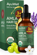 Ayuwell Ayurvedic Hair Oil — USDA Organic Amla Blend for All Hair Types, 2 oz
