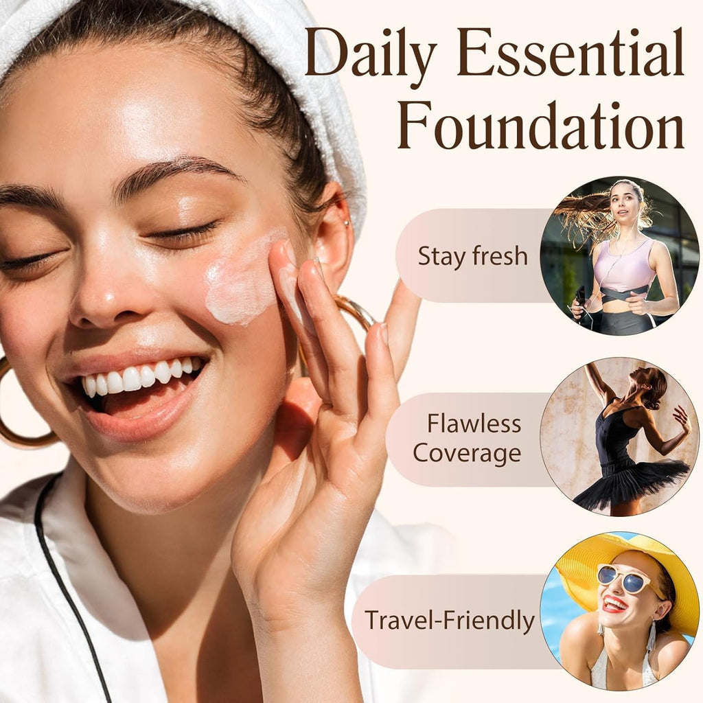 Azmaker 4-in-1 Color Changing Foundation with SPF50 PA++ | Hydration, Buildable Coverage