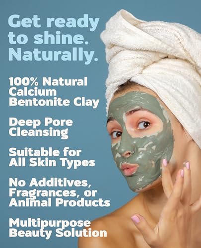 Aztec Secret Indian Healing Clay 1 lb – Deep Pore Cleansing Mask (Calcium Bentonite) – The Original