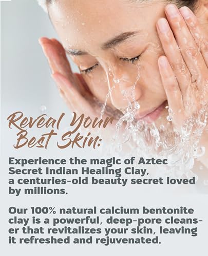 Aztec Secret Indian Healing Clay 1 lb – Deep Pore Cleansing Mask (Calcium Bentonite) – The Original