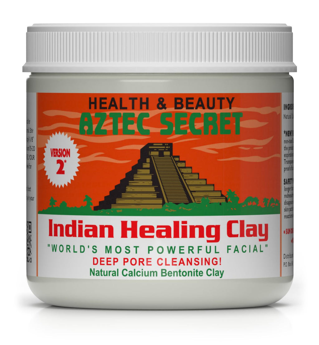 Aztec Secret Indian Healing Clay 1 lb – Deep Pore Cleansing Mask (Calcium Bentonite) – The Original