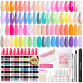 AZUREBEAUTY 170Pcs Dip Powder Nail Kit Starter – 36 Colors, No Lamp Needed