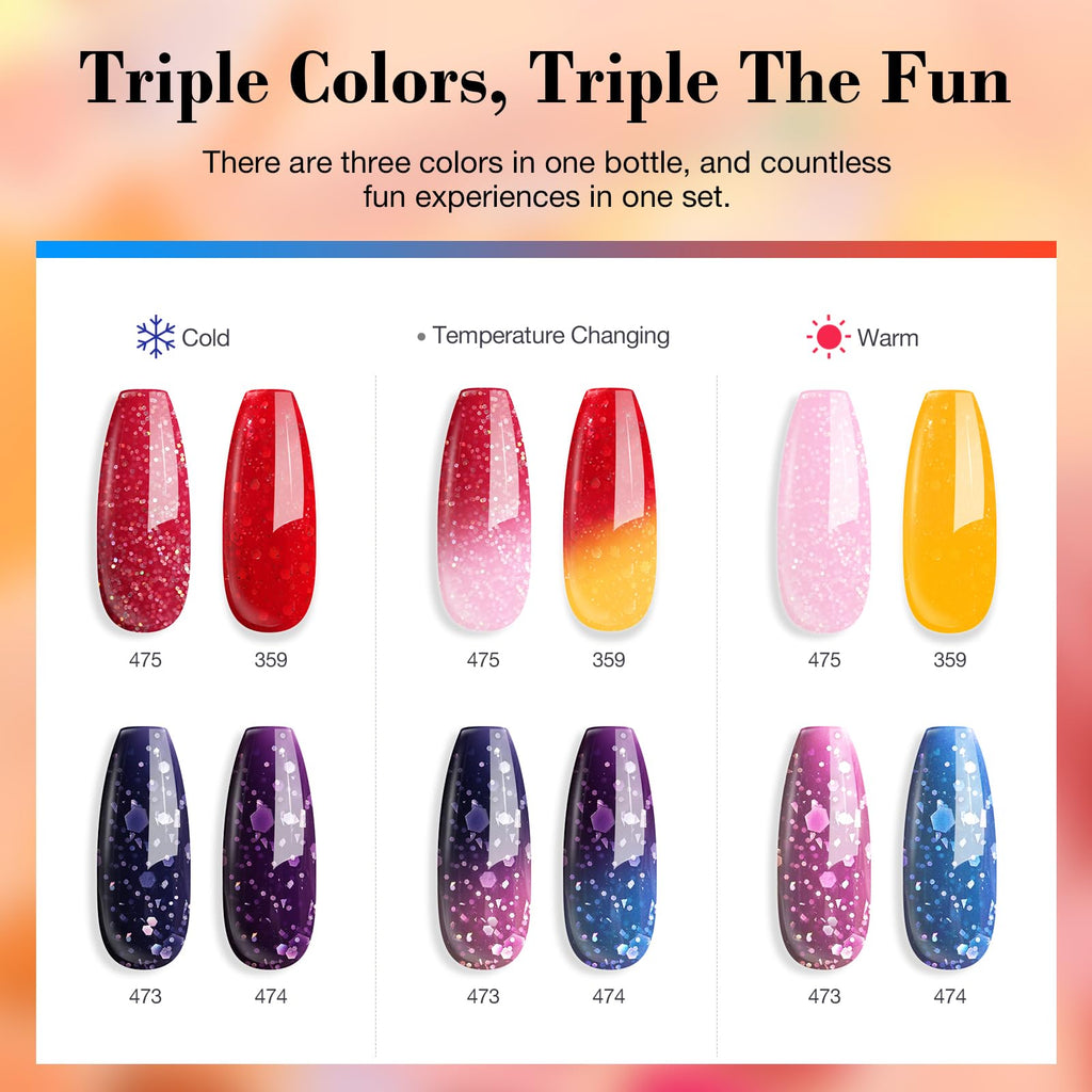 AZUREBEAUTY Color Changing Dip Powder Nail Kit Starter — 4-Color Change, No Lamp Needed, Base/Top/Activator Included