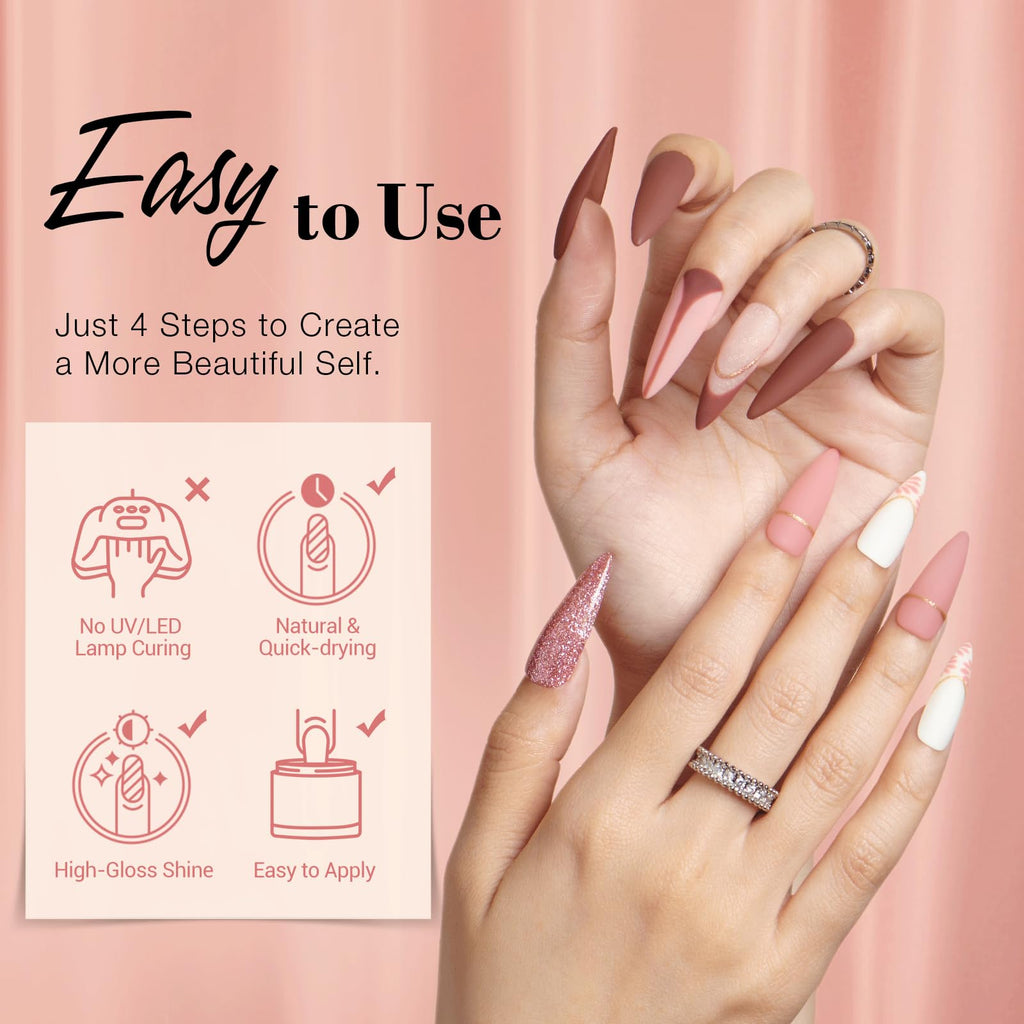 AZUREBEAUTY 31 Pcs Dip Powder Nail Kit — 20 Colors + 4 Liquids for DIY Salon-Quality Manicures