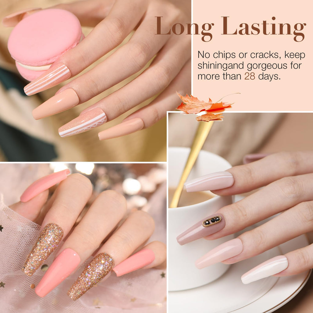 AZUREBEAUTY 30Pcs Dip Powder Nail Kit Starter with 8 Colors, Matte Top Coat, No Lamp Needed