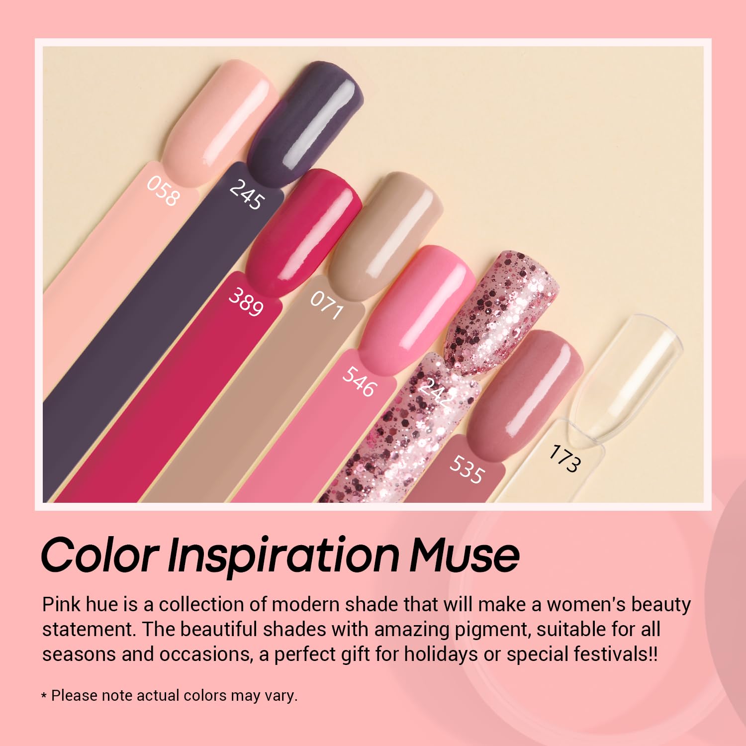 AZUREBEAUTY Dip Powder Nail Kit Starter Pink Blue Palette – 30Pcs, Lamp-Free DIY Nails