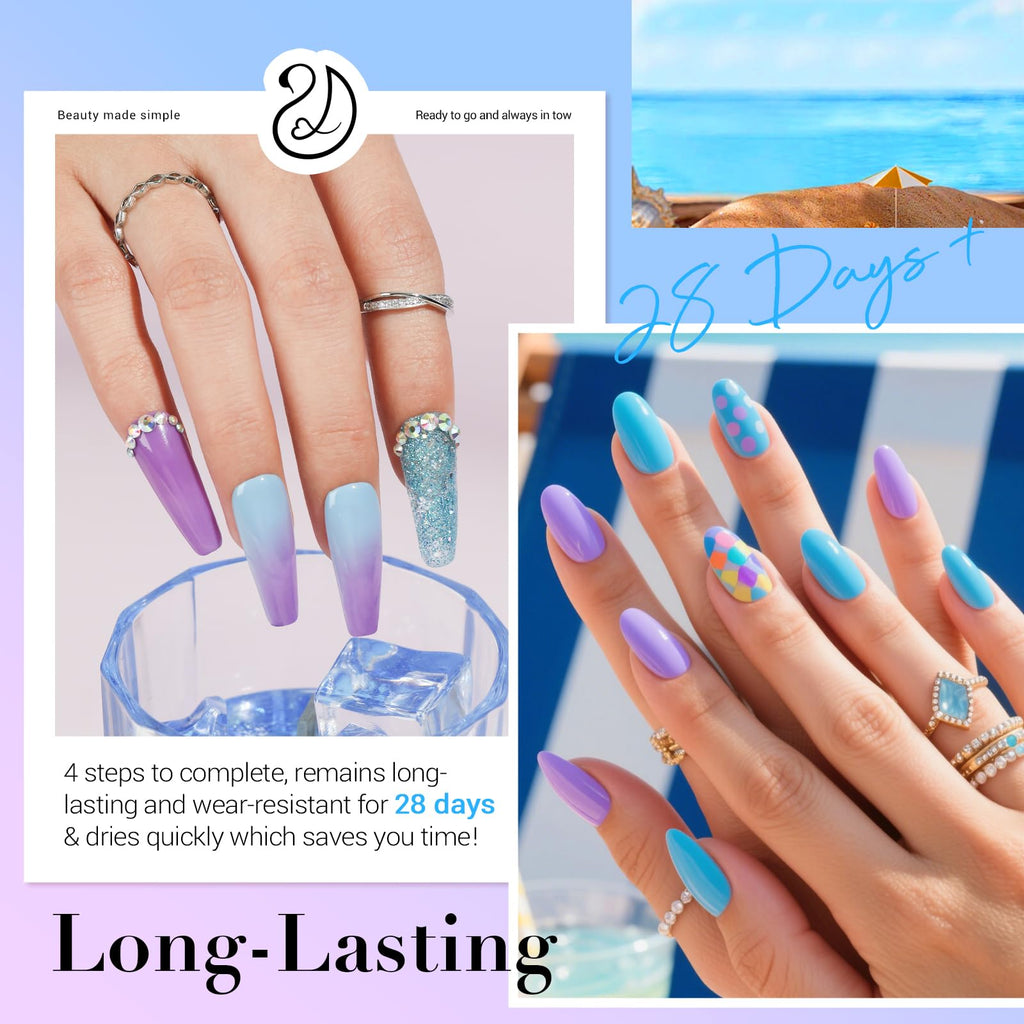 AZUREBEAUTY Dip Powder Nail Kit Starter – 31 Pcs, 20 Colors, Salon-Quality