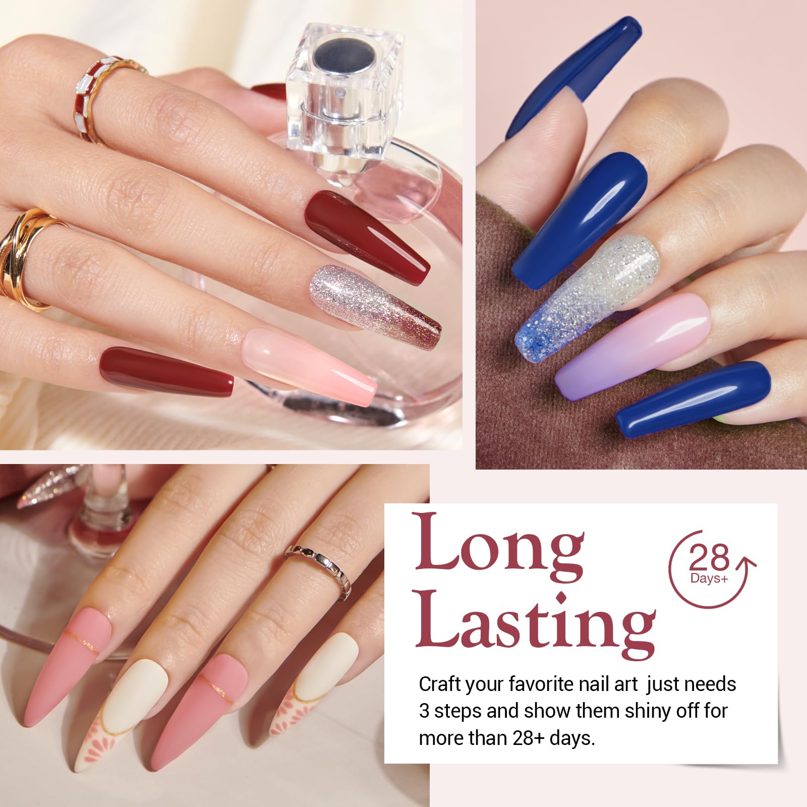 AZUREBEAUTY 31 Pcs Dip Powder Nail Kit Starter – 20 Colors + Base, Top & Activator