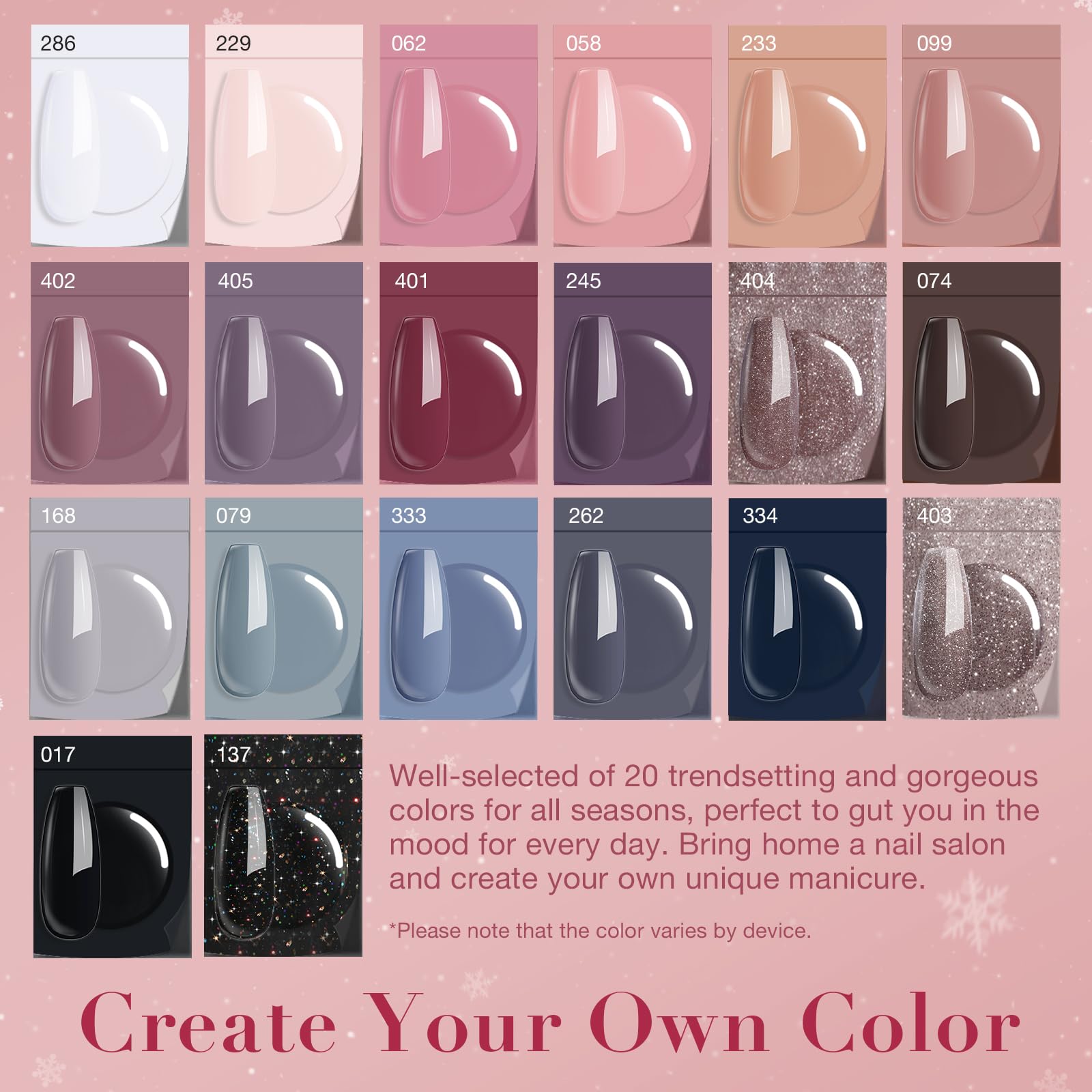 AZUREBEAUTY 31-Pcs Dip Powder Nail Kit Starter – 20 Colors & All-Season Shine