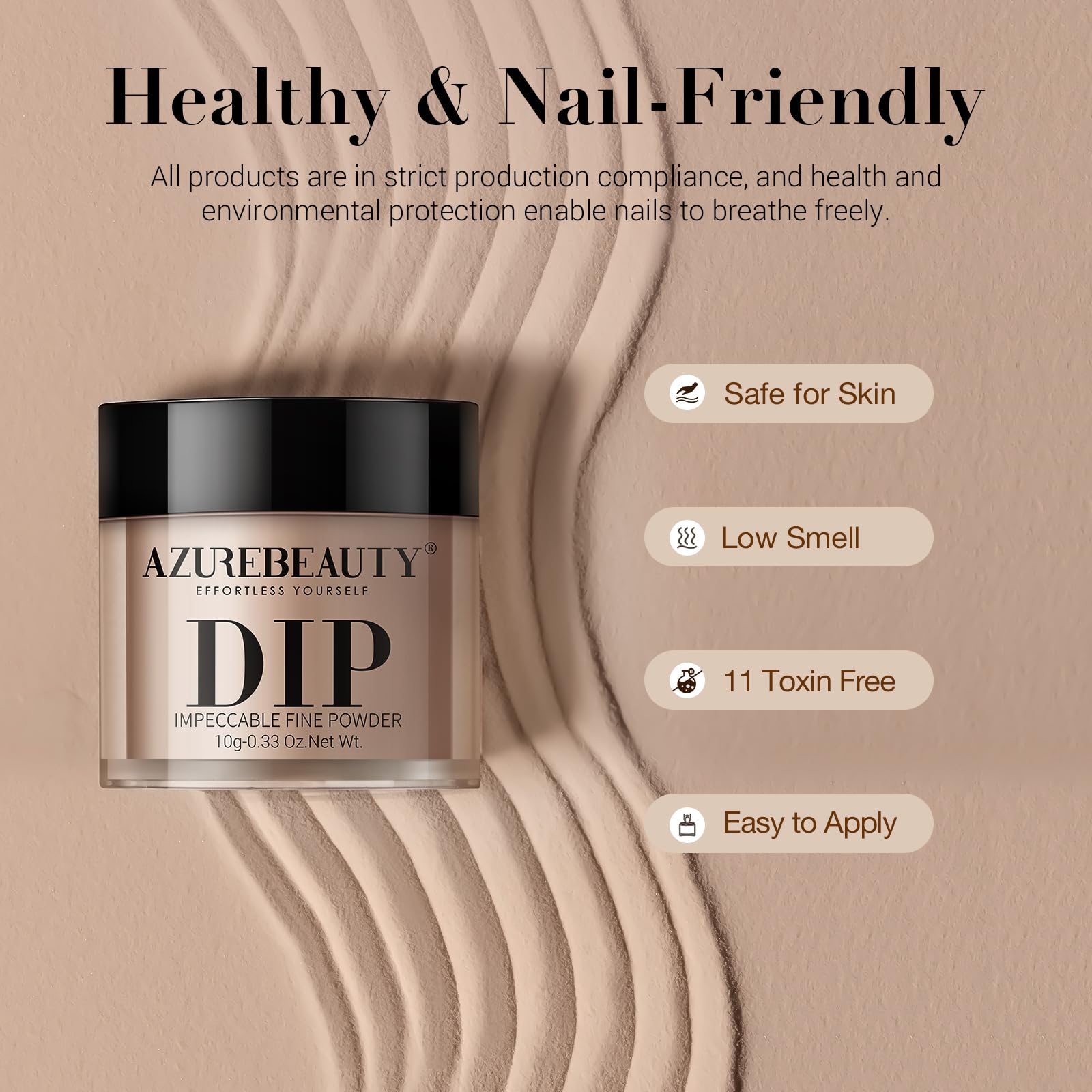 AZUREBEAUTY Dip Powder Nail Kit Starter — 20 Colors, No Lamp Needed