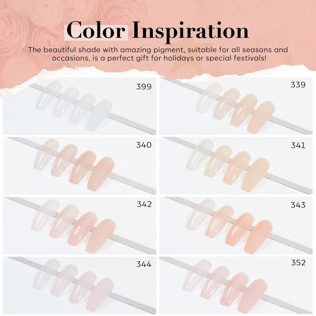 AZUREBEAUTY Dip Powder Nail Kit – 8 Colors, Matte Top Coat, No Lamp Needed, DIY Manicure Set