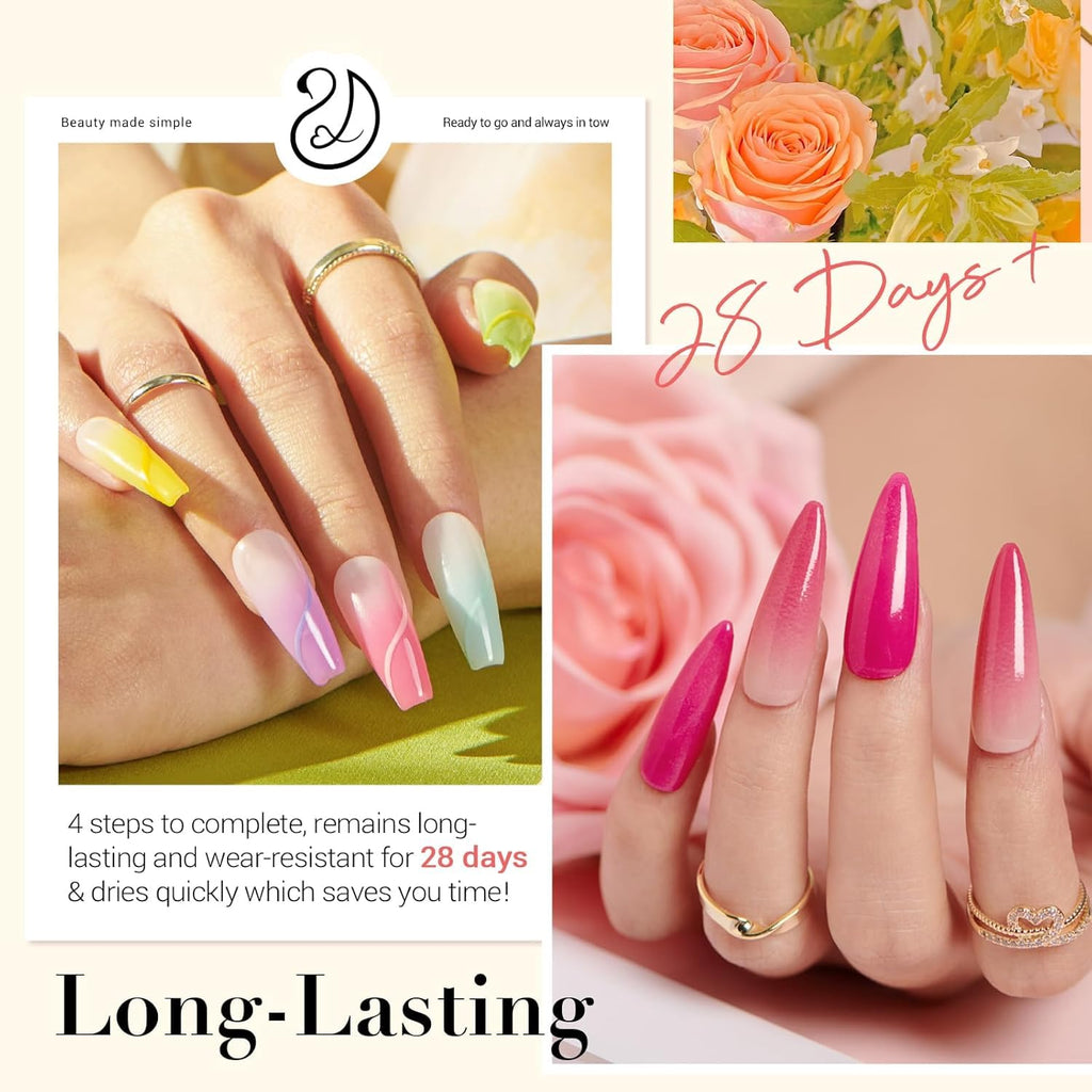 AZUREBEAUTY 42Pcs Dip Powder Nail Kit Starter — 32 Colors, No Lamp Needed, All-In-One Set