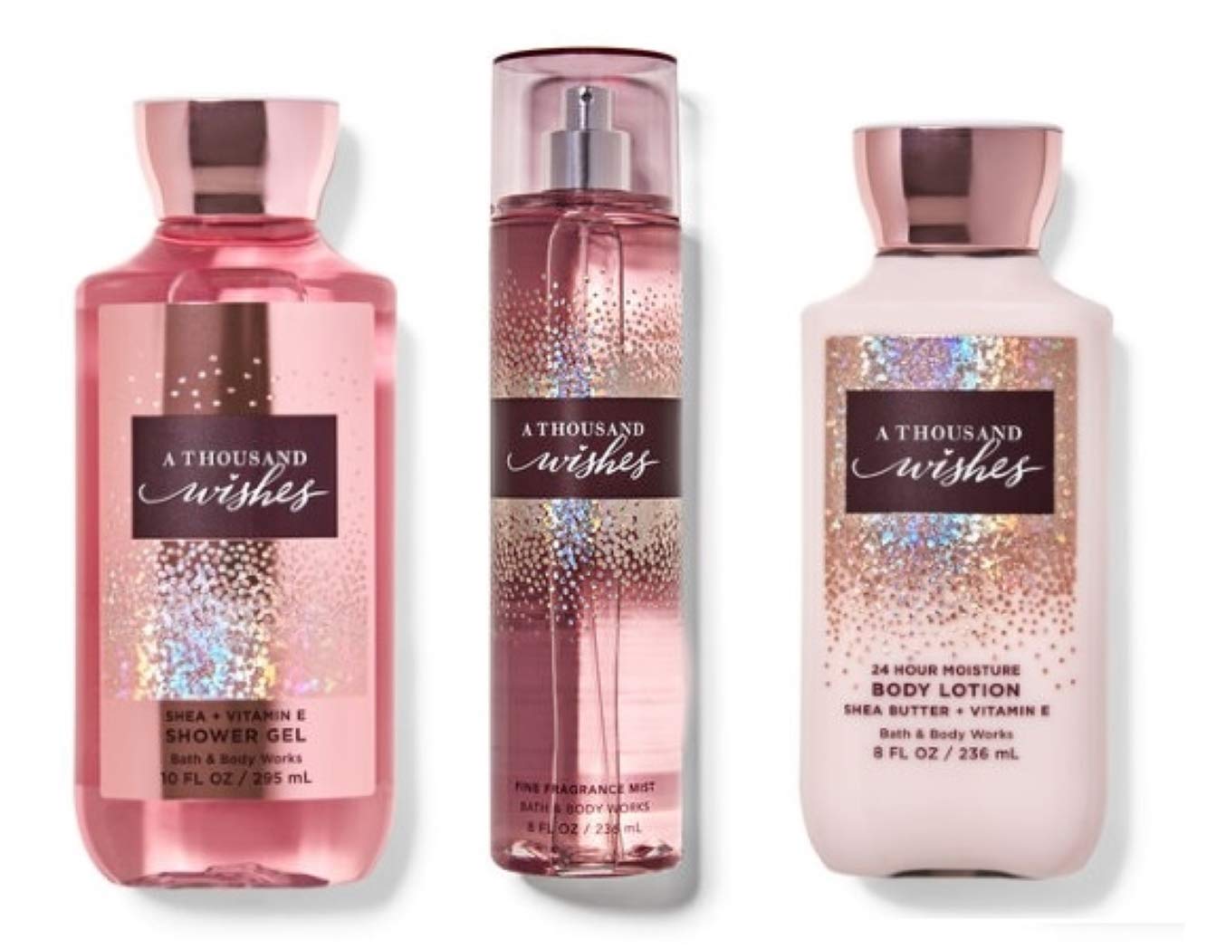 Bath & Body Works A Thousand Wishes Daily Trio Set – Shower Gel, Mist & Body Lotion