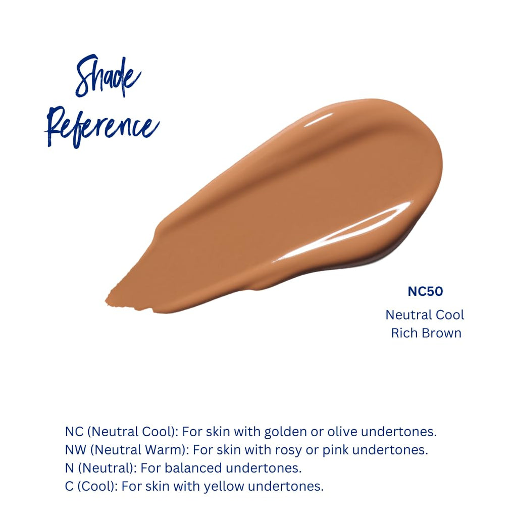 B BESTBRONZE Body Makeup Concealer – Waterproof Tattoo Cover Up & Full Coverage Body Foundation NC50 Rich Brown, 3.4 Fl Oz