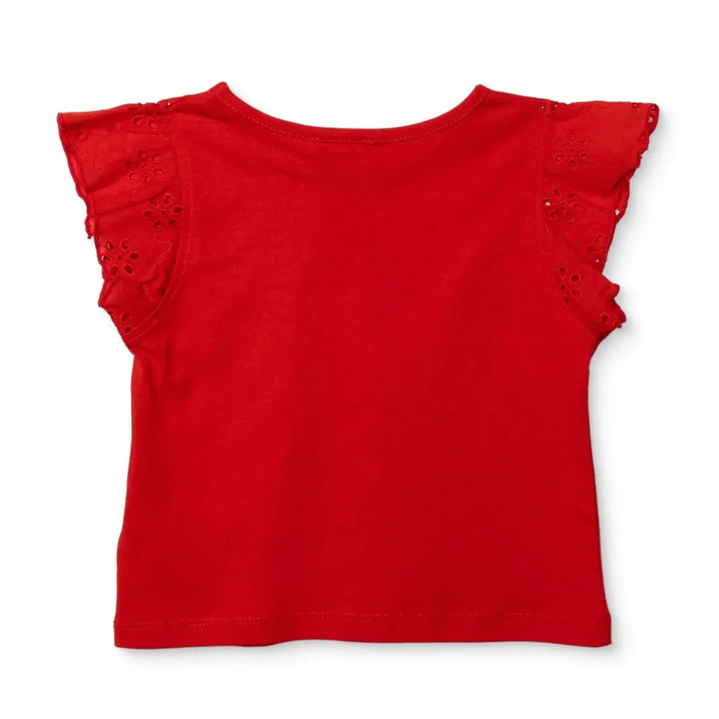 HelloBaby Short Sleeve Baby Blouse (6-9 Months to 4-5 Years) - Red