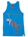 Team Phun Palm trees and powerlines vest top