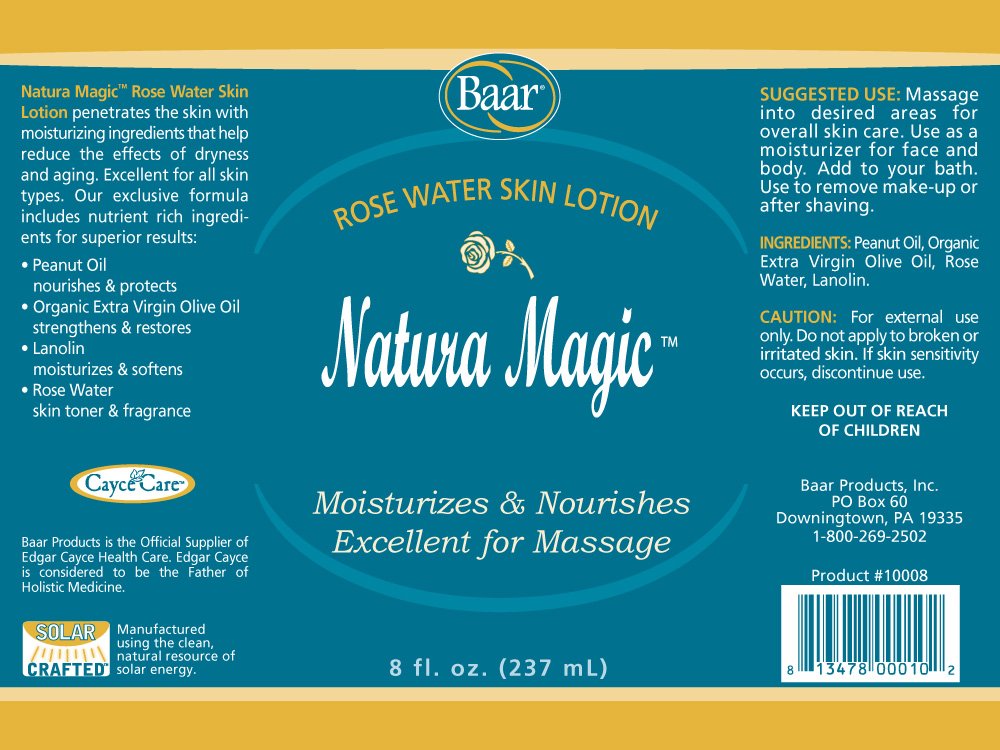 Baar Natura Magic Rose Water Skin Lotion — 8 oz (Pack of 2)