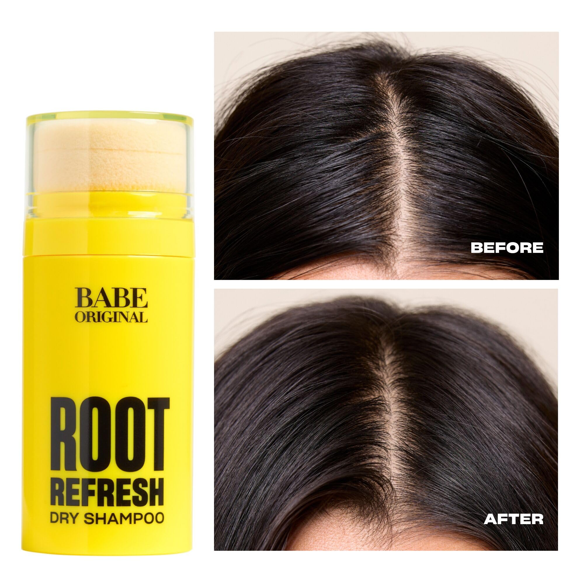 BABE ORIGINAL Root Refresh Dry Shampoo Powder — Aerosol-Free, Talc-Free, Travel-Ready Oil & Odor Absorption