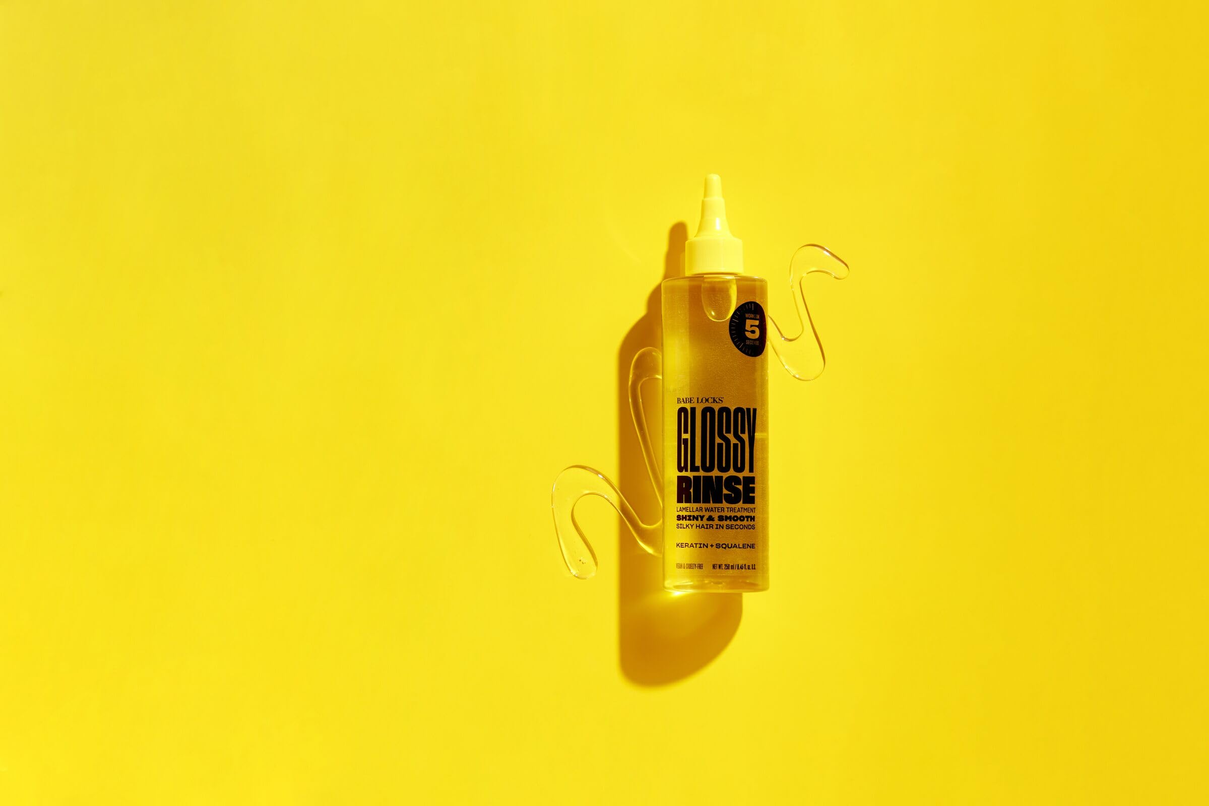 BABE ORIGINAL Babe Locks Glossy Rinse Treatment – Shine, Hydration, In Shower Lamellar Hair Mask (250 mL)