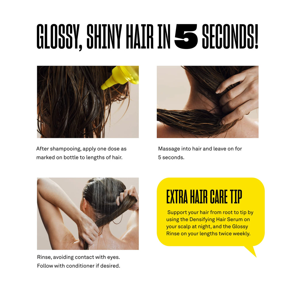 BABE ORIGINAL Babe Locks Glossy Rinse Treatment – Shine, Hydration, In Shower Lamellar Hair Mask (250 mL)