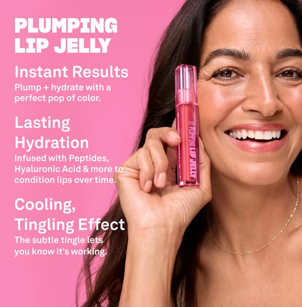 BABE ORIGINAL Glow Lip Jelly Plumping Gloss – Fuller Lips, High Shine & Hydration