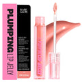 BABE ORIGINAL Plumping Lip Jelly – Peptides & Hyaluronic Acid Lip Gloss (Peach) | vegan & cruelty-free