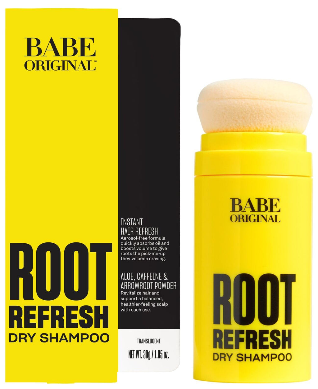 BABE ORIGINAL Root Refresh Dry Shampoo Powder — Aerosol-Free, Talc-Free, Travel-Ready Oil & Odor Absorption