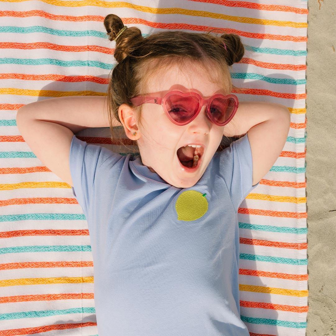 Babiators Original Mirrored Heart Sunglasses - Fuchsia Haze