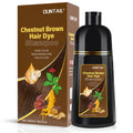 Bablabear DUNTAIL Chestnut Brown Hair Dye Shampoo 500ML – 3-in-1 Color Shampoo for Gray Hair