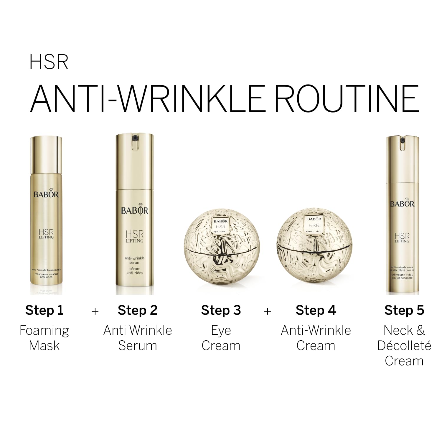 BABOR HSR Lifting Anti Wrinkle Cream – Travel Size Night Cream for Fine Lines, Vitamin E & Radiance