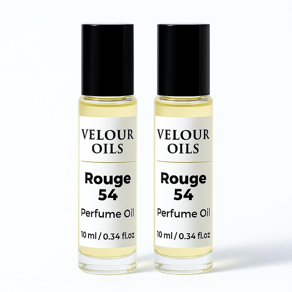 Baccarat Rouge 540 Roll-On Perfume Oil – Alcohol-Free, Long-Lasting Unisex Scent (Pack of 2, 10ml each)